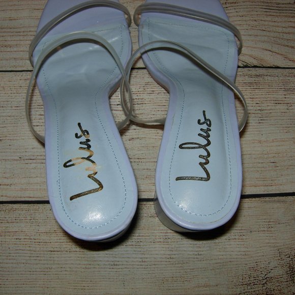 Lulus Lilac Transparent Straps Heel Sandals 11 - Picture 5 of 12